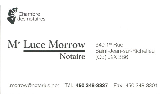 Notaire Me Luce Morrow
