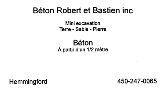 Béton Robert & Bastien