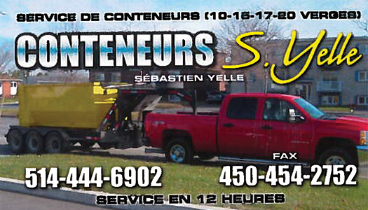 Conteneurs S. Yelle