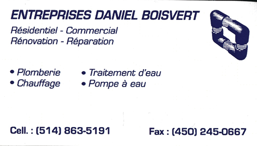 Entreprises Daniel Boisvert