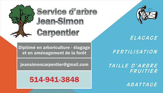 Services d'arbre Jean-Simon Carpentier