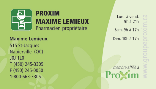 Maxime Lemieux, Proxim